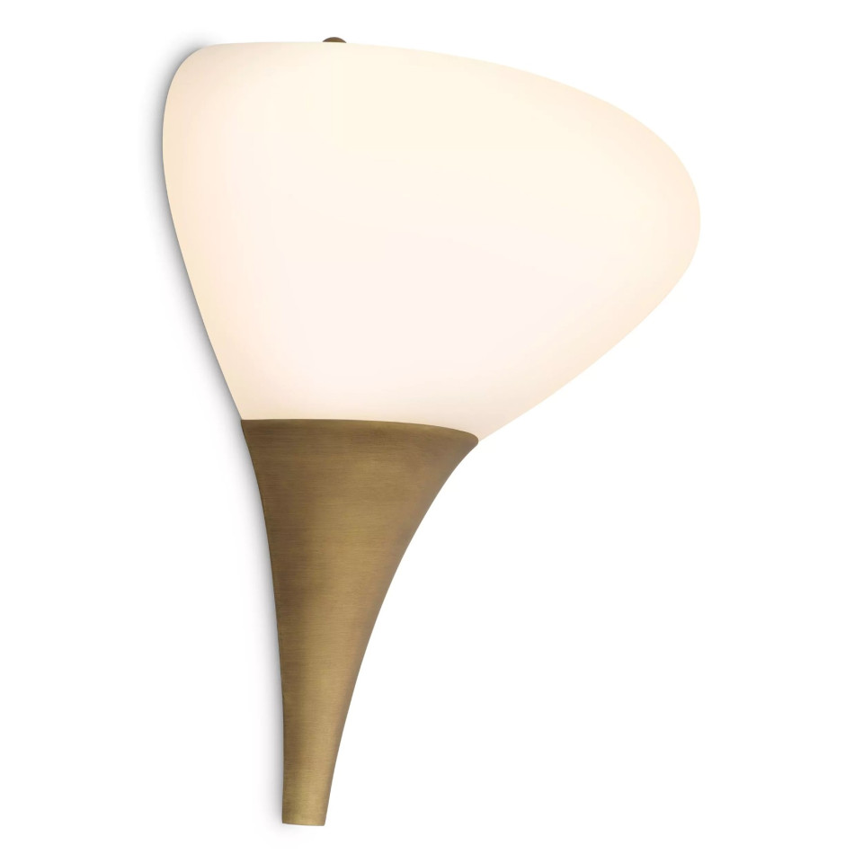 Duco Wall Lamp Brass/Glass 27cm