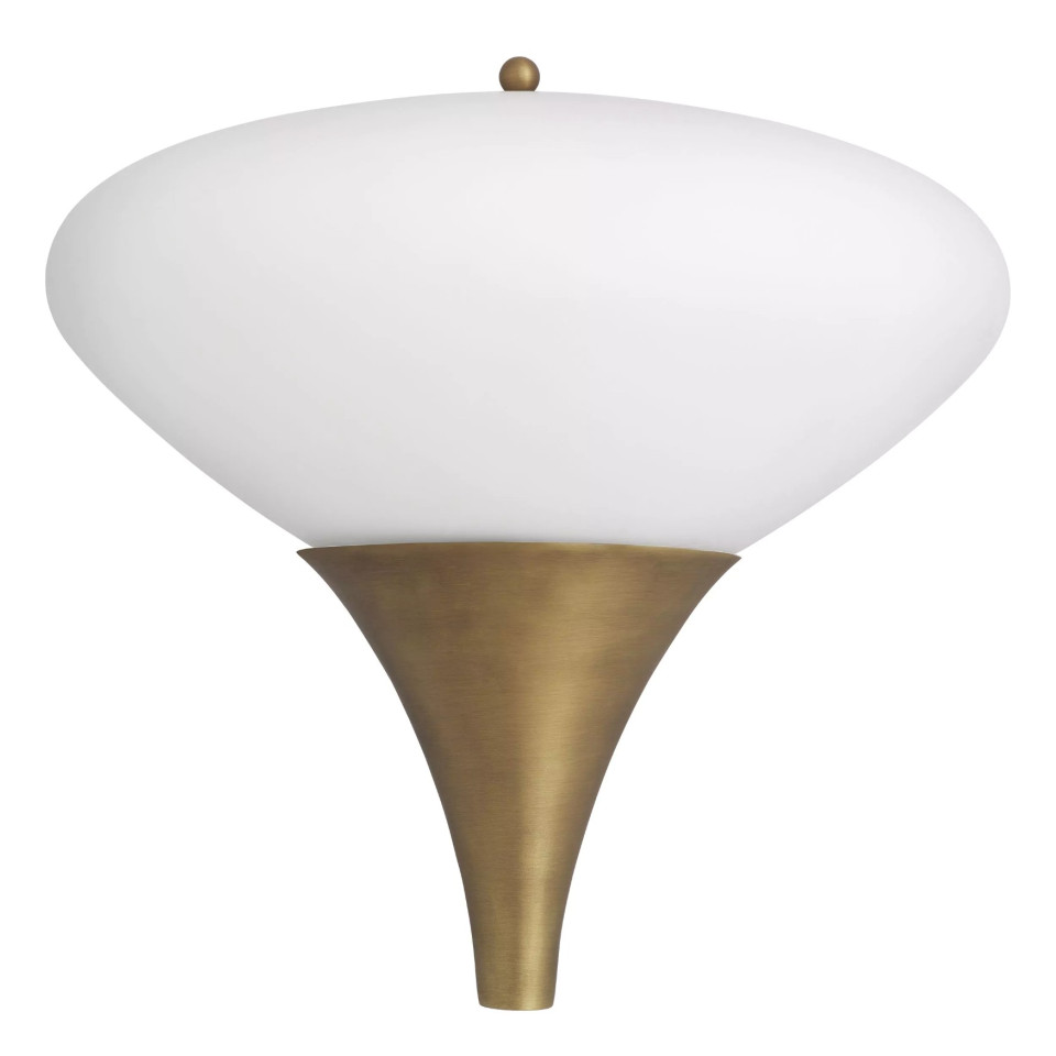 Duco Wall Lamp Brass/Glass 27cm