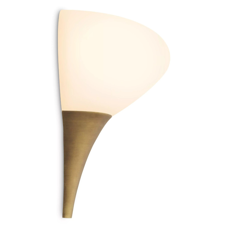Duco Wall Lamp Brass/Glass 27cm