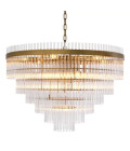 East Single Chandelier Brass/Glass 81cm