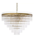 East Single Chandelier Brass/Glass 81cm