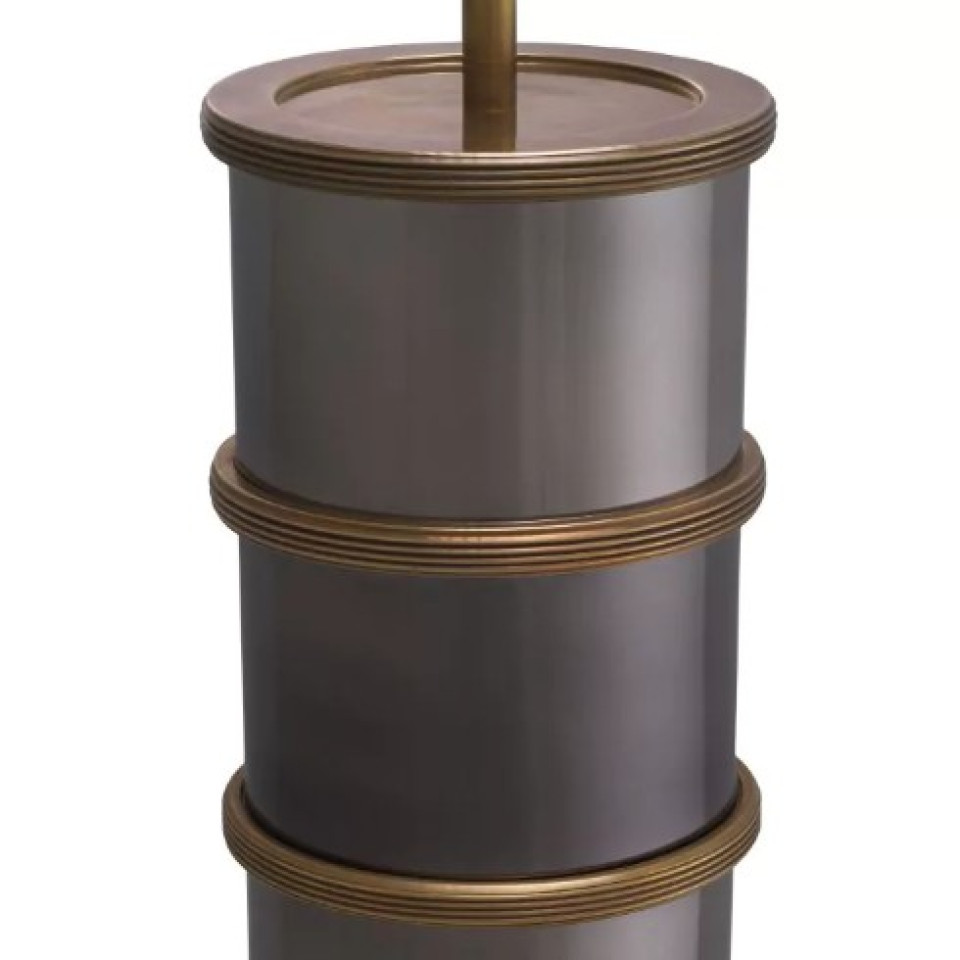 Ella Bordslampa Svart Nickel/Bouclé Skärm 76cm