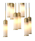 Eos Chandelier Brass 62cm
