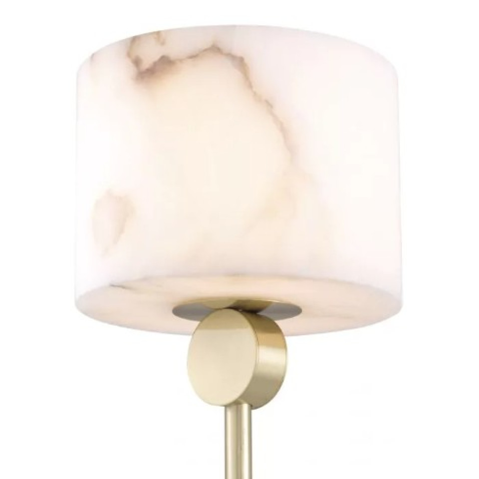 Etruscan Floor Lamp Brass/Alabaster 171cm