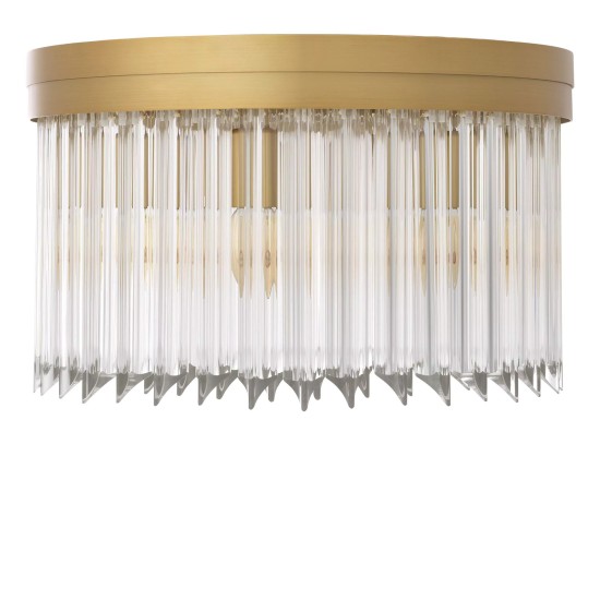 Evina Ceiling Lamp Brass/Glass 45cm