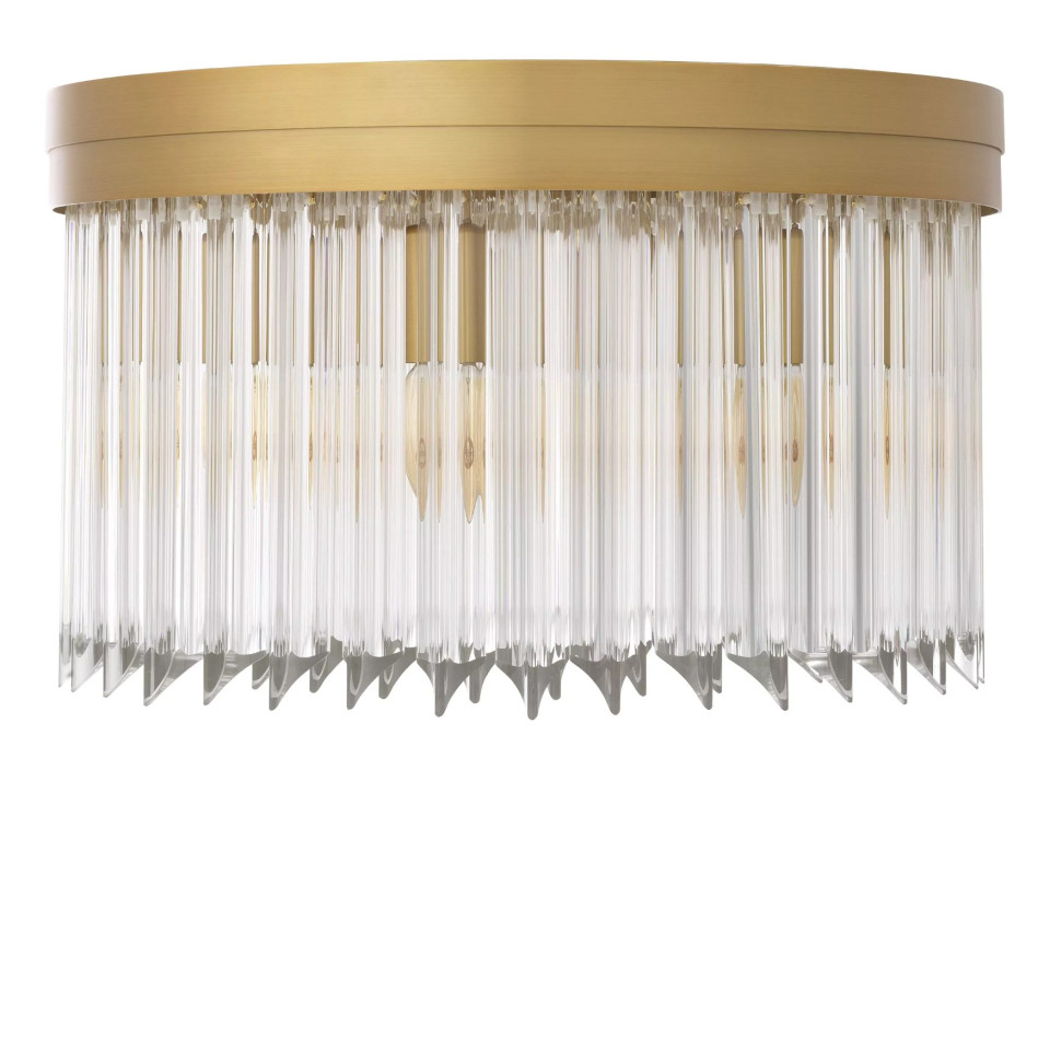 Evina plafond Mässing/Glas 45cm