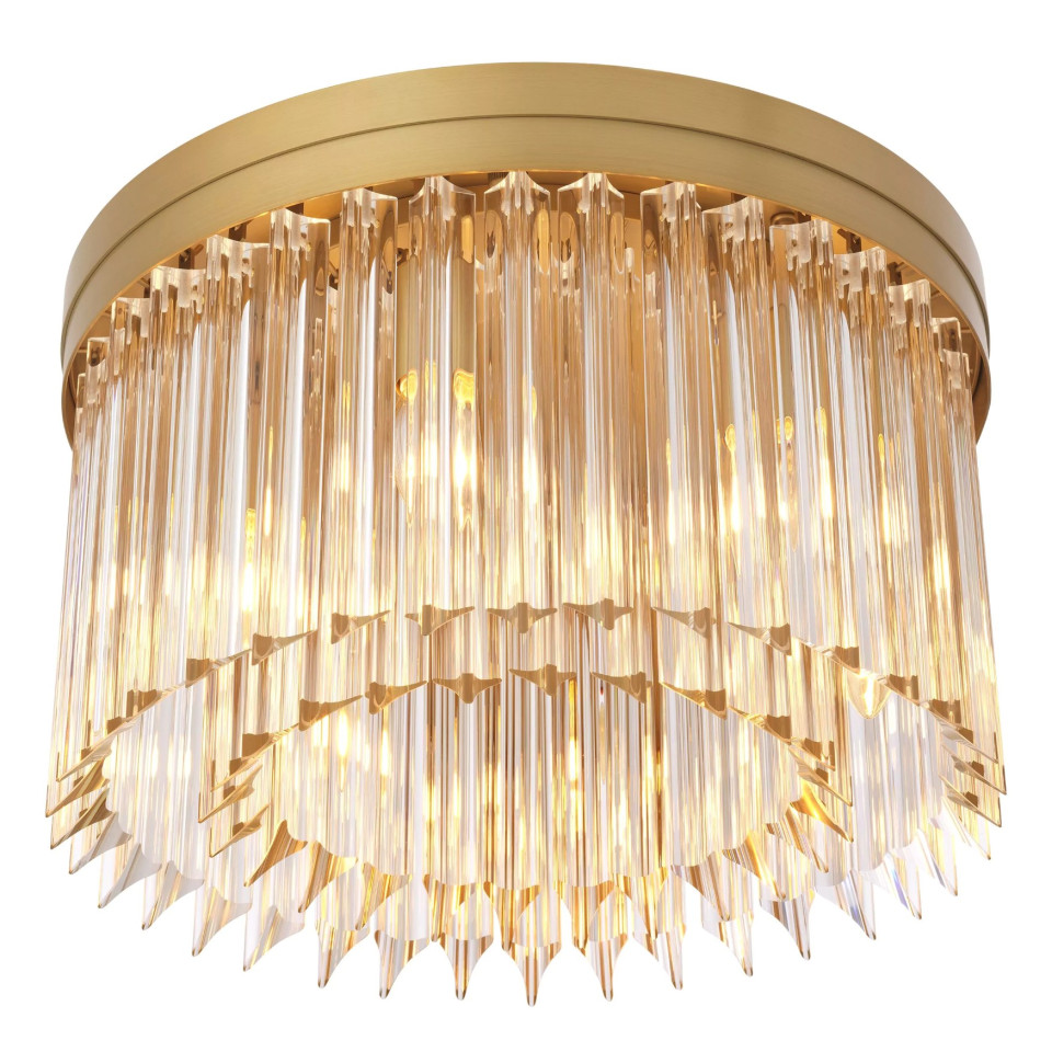 Evina plafond Mässing/Glas 45cm