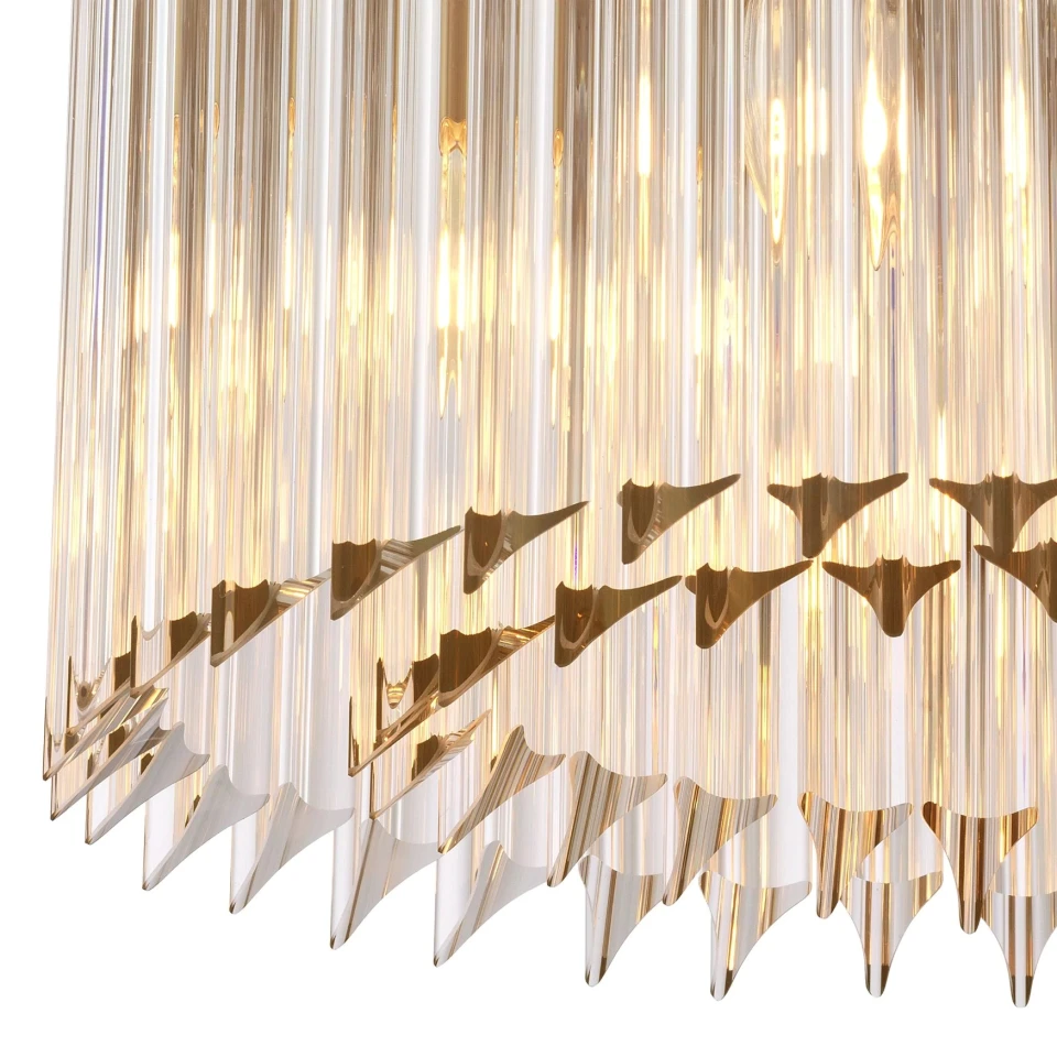 Evina plafond Mässing/Glas 45cm