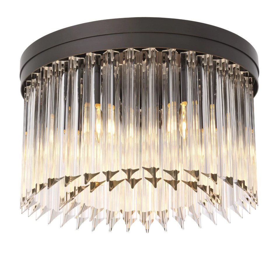 Evina Plafond Brons/Glas 45cm