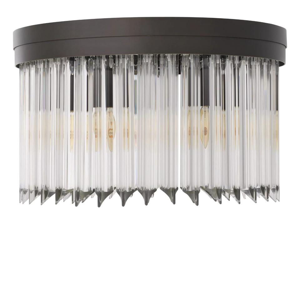Evina Plafond Brons/Glas 45cm
