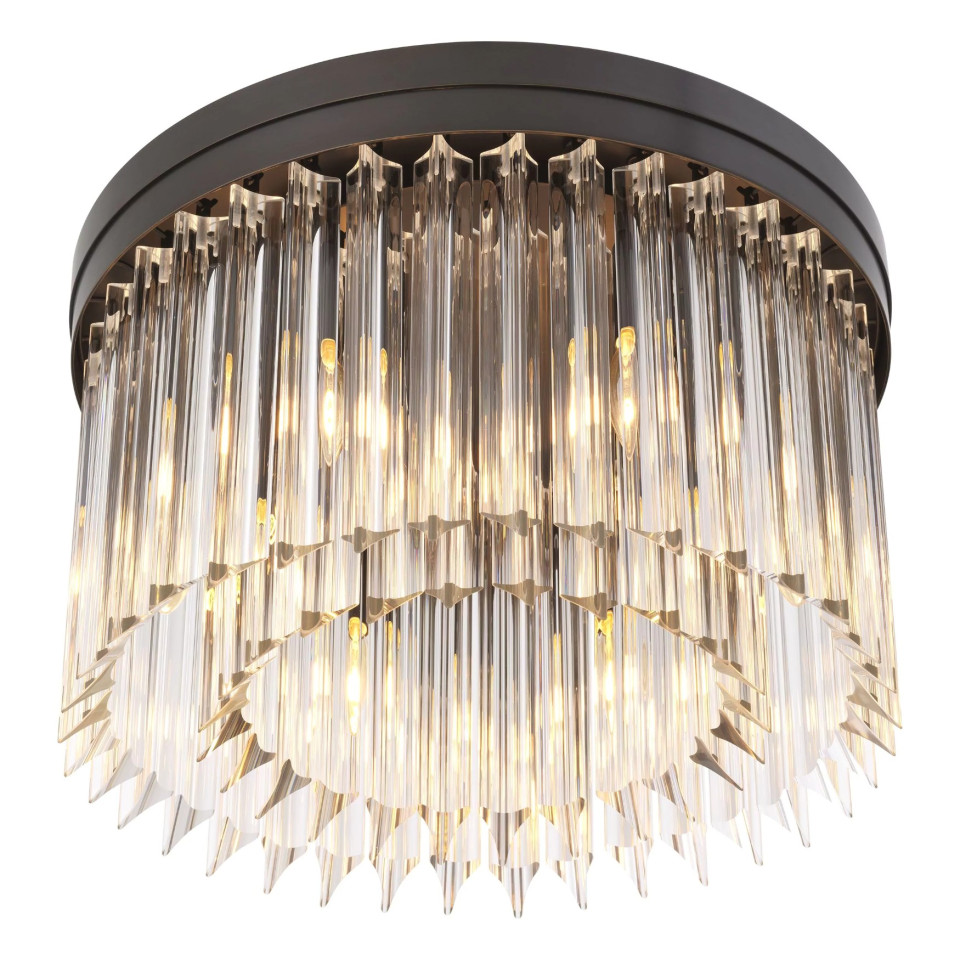 Evina Plafond Brons/Glas 45cm