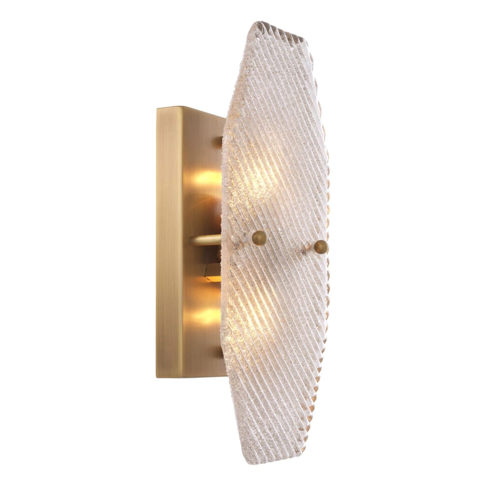 Fernando Wall Lamp Brass/Glass 34.5cm