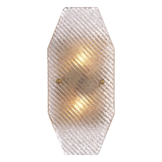 Fernando Vägglampa Mässing/Glas 34,5 cm