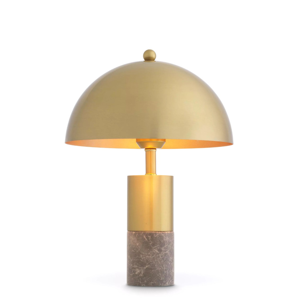 Flair Table Lamp Brass/Marble 36cm