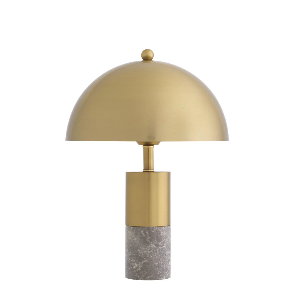 Flair Table Lamp Brass/Marble 36cm