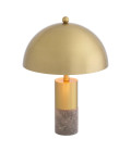 Flair Table Lamp Brass/Marble 36cm