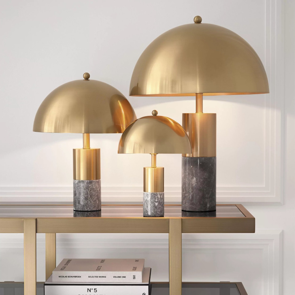 Flair Bordslampa Mässing/Marmor 49,5cm