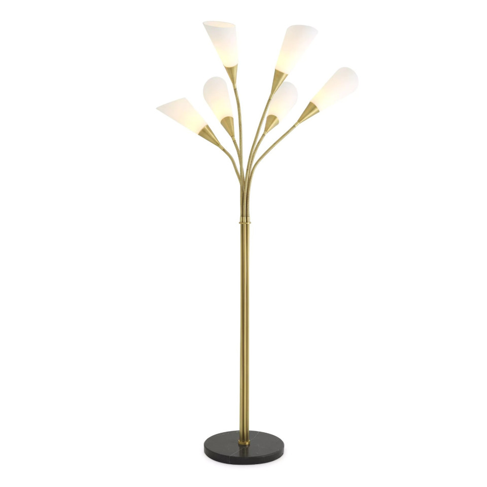 Gagnon Golvlampa Mässing/Glas/Marmor 188 cm