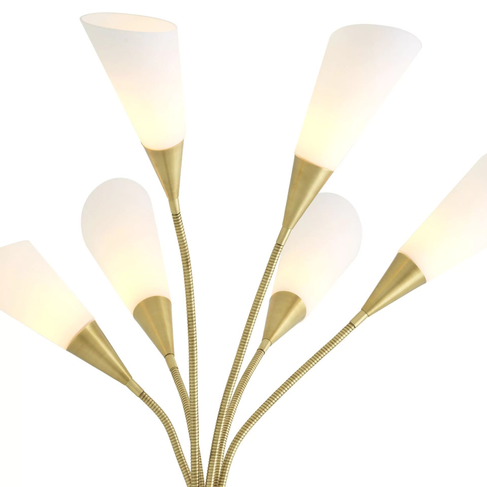 Gagnon Golvlampa Mässing/Glas/Marmor 188 cm