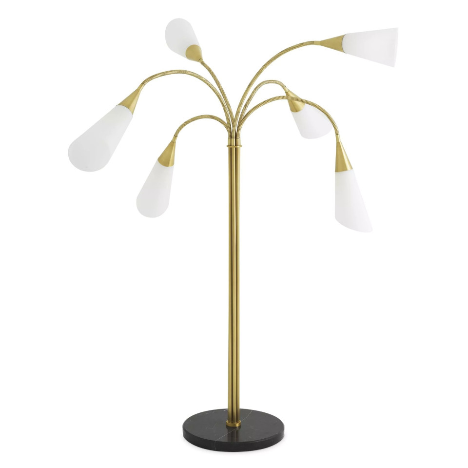 Gagnon Golvlampa Mässing/Glas/Marmor 188 cm