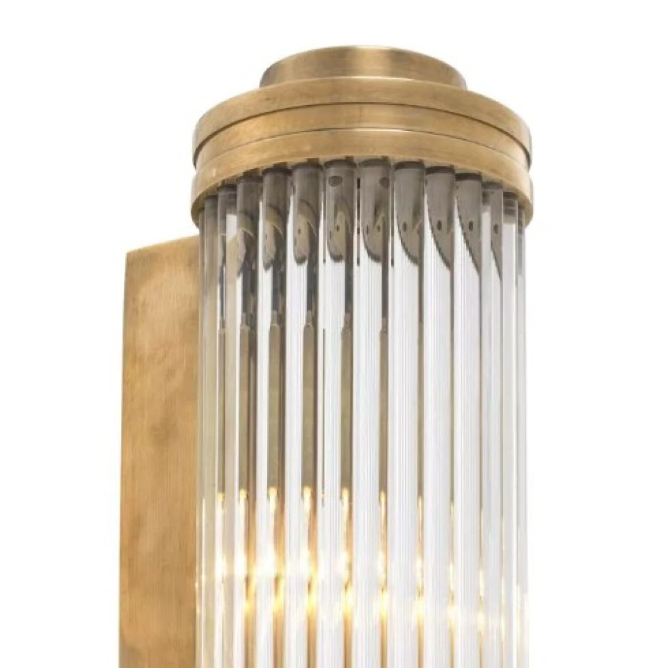 Gascogne Vägglampa XL Mässing/Glas 60 cm