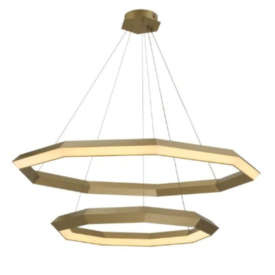 Helvetia Chandelier Brass 120cm