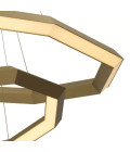 Helvetia Ljuskrona Mässing 120cm