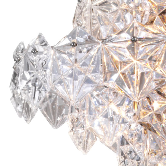 Hermitage Takkrona Nickel/Glas 60 cm