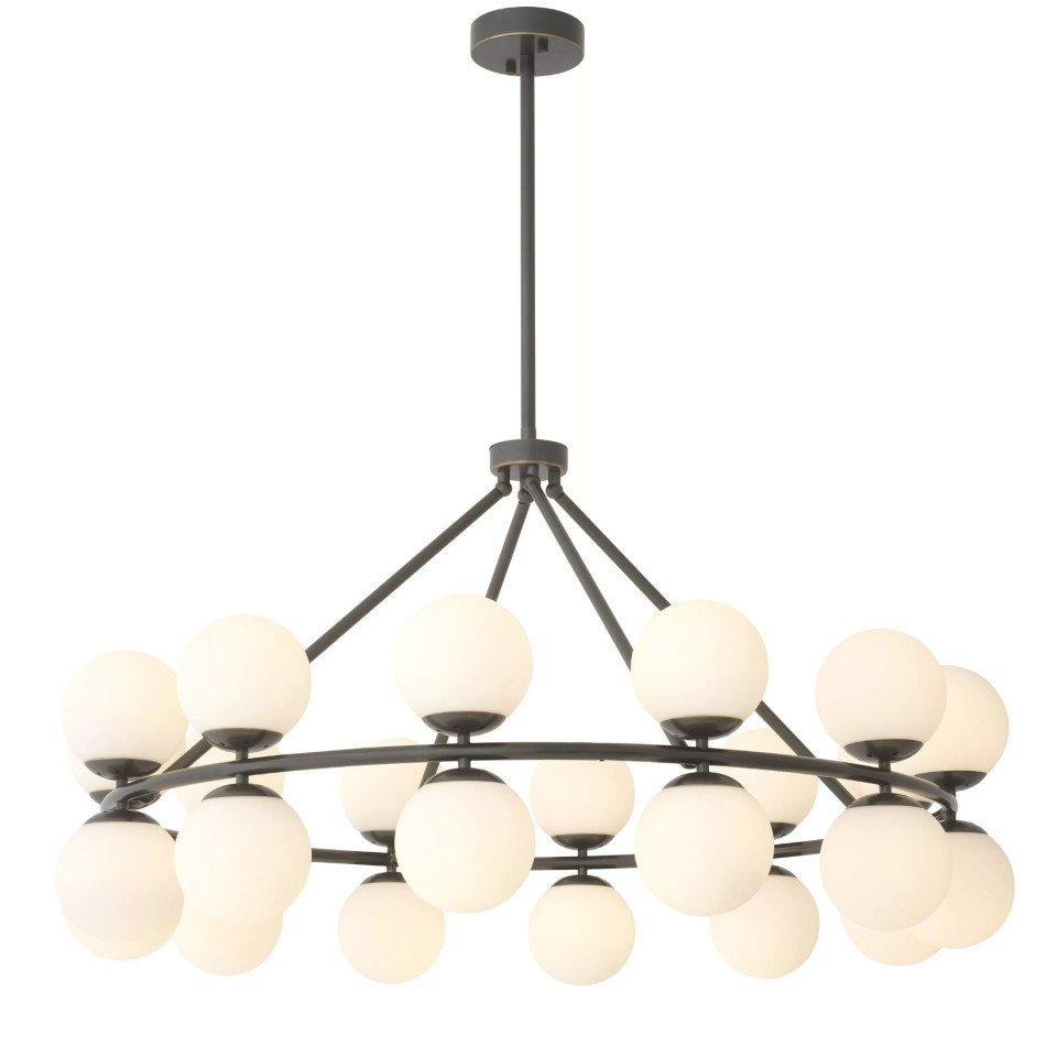 Hutchinson Chandelier Bronze/Glass 115cm