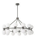 Hutchinson Chandelier Bronze/Glass 115cm