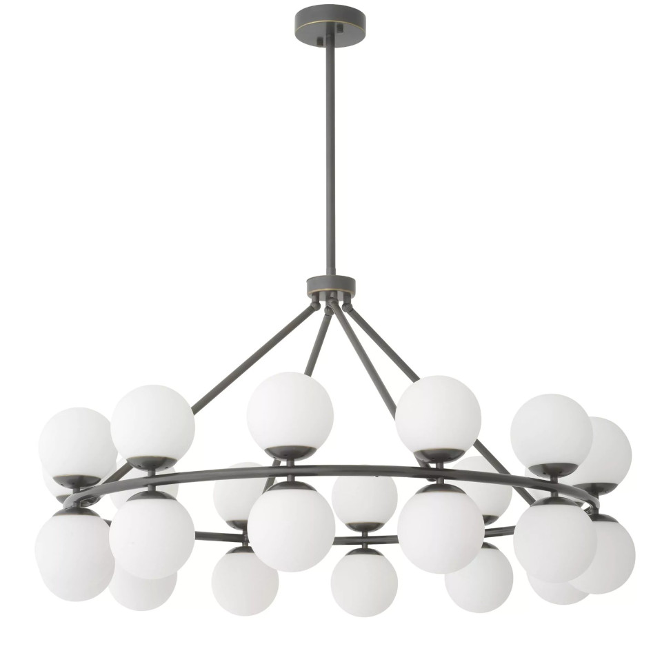 Hutchinson Chandelier Bronze/Glass 115cm