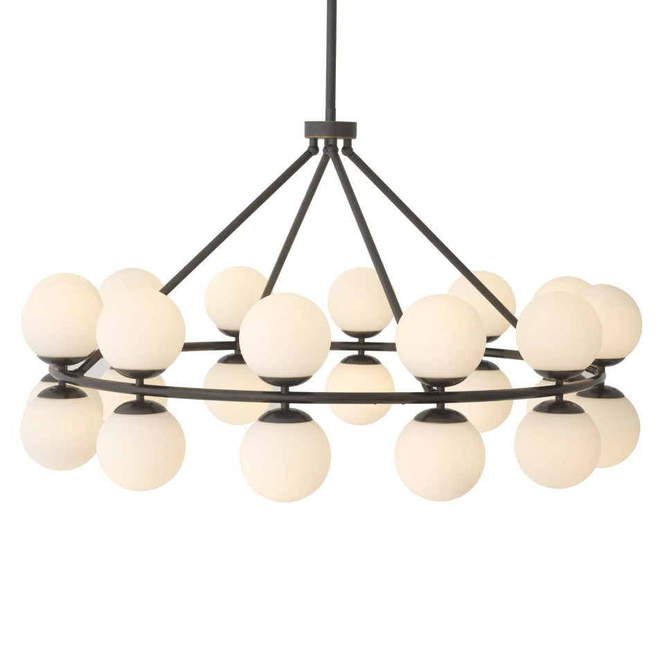 Hutchinson Chandelier Bronze/Glass 115cm