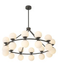Hutchinson Chandelier Bronze/Glass 115cm