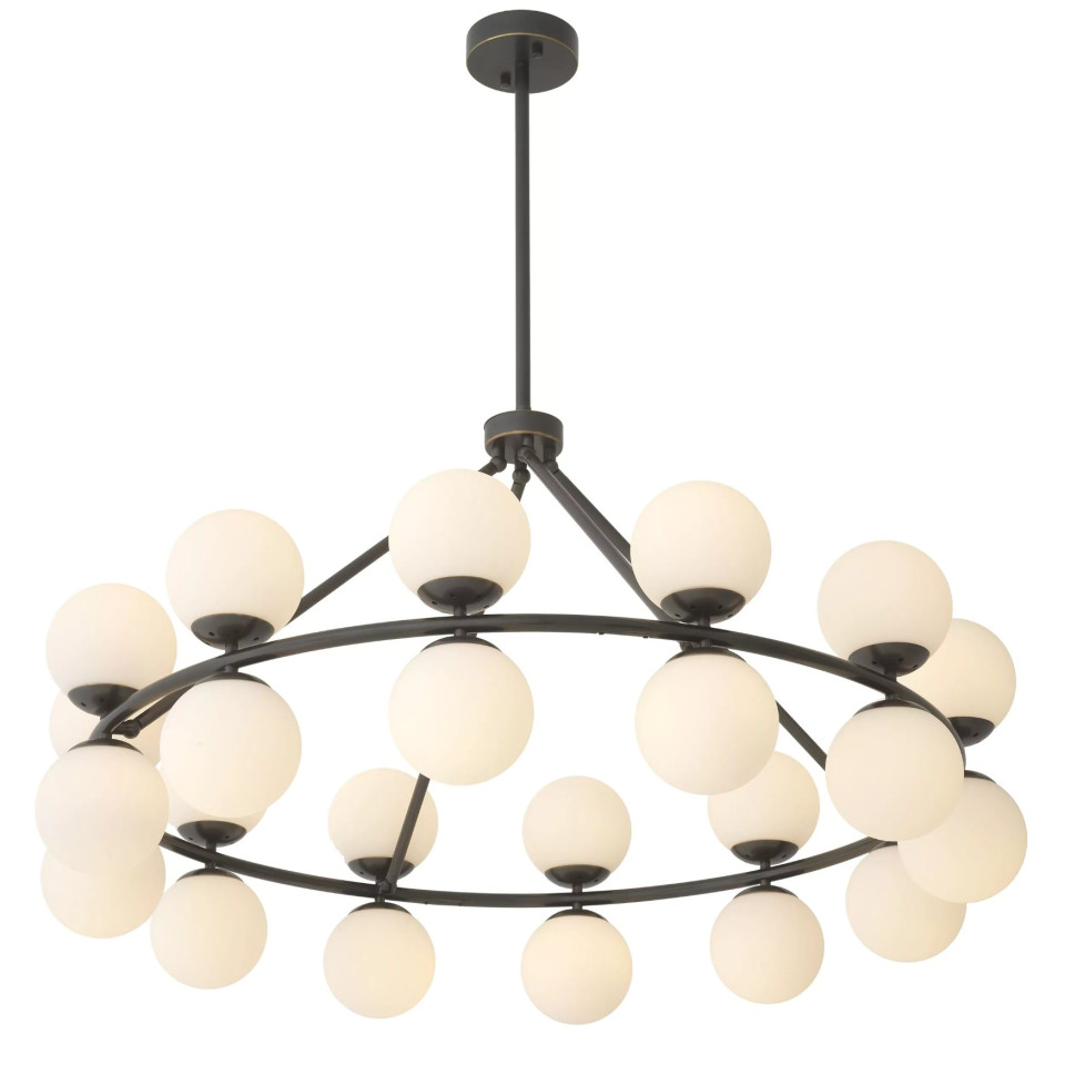 Hutchinson Chandelier Bronze/Glass 115cm