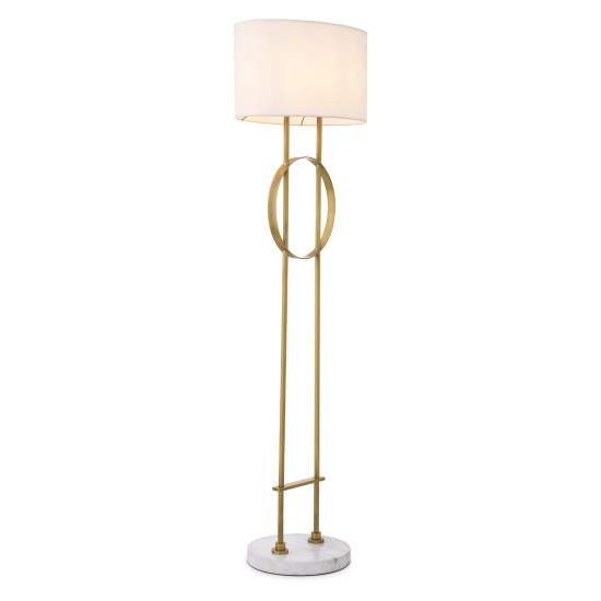 Kaiser Floor Lamp Brass/Marble 157cm