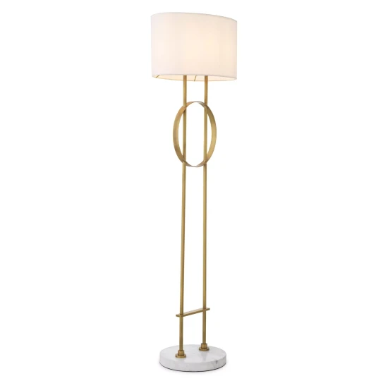 Kaiser Golvlampa Mässing/Marmor 157 cm