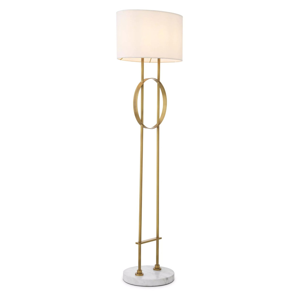 Kaiser Golvlampa Mässing/Marmor 157cm