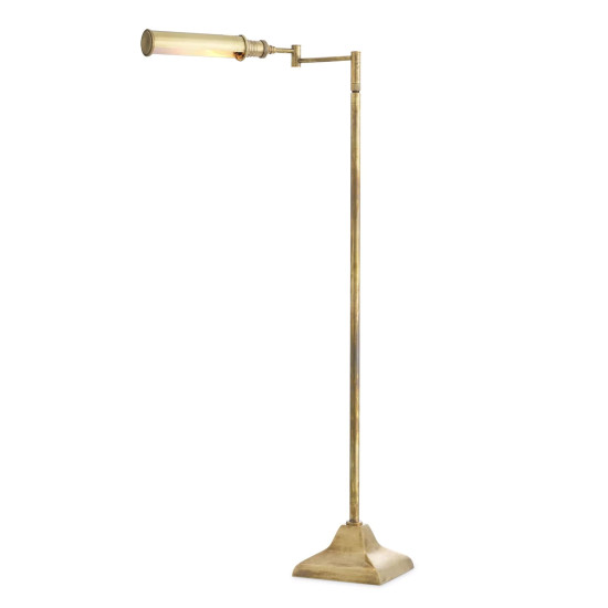Kingston Floor Lamp Brass 136cm