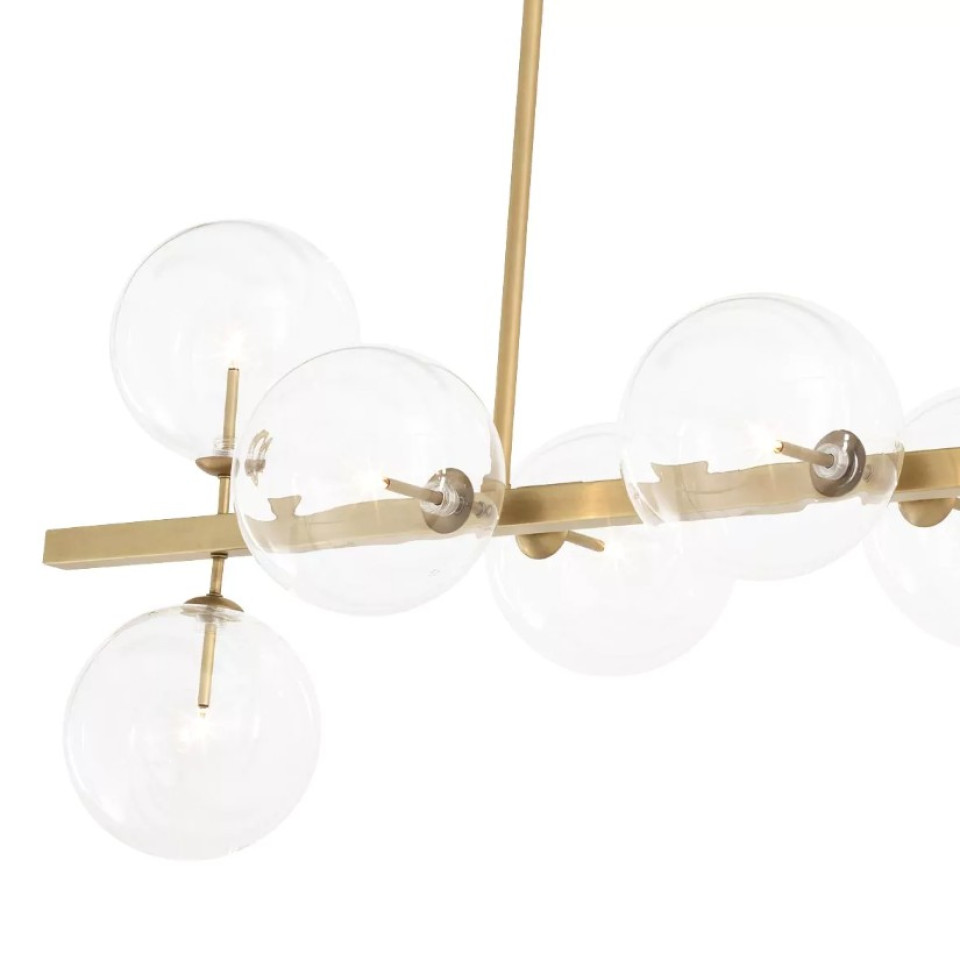 Largo Ljuskrona Mässing/Glas 160cm
