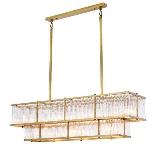Le Marais Chandelier Brass/Glass 120cm