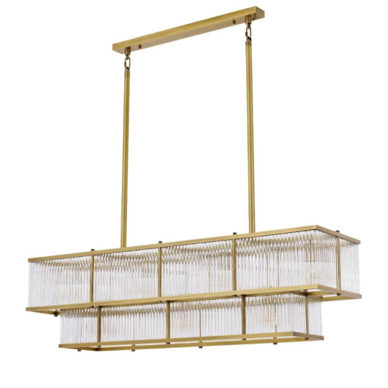Le Marais Chandelier Brass/Glass 120cm