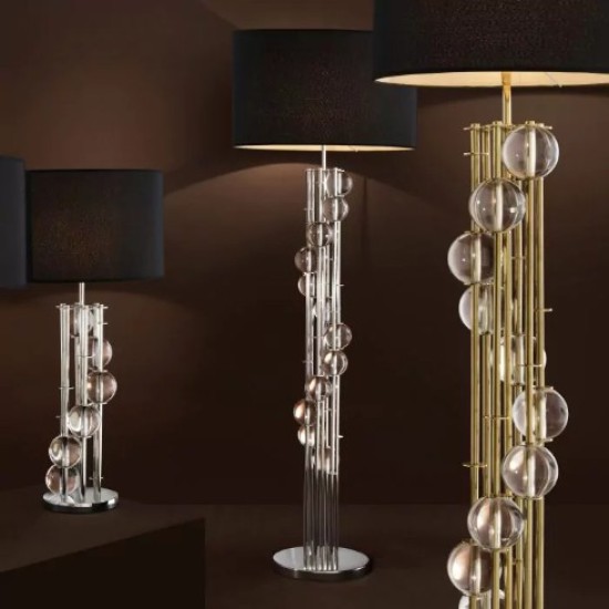 Lorenzo Floor Lamp Gold/Glass 176cm