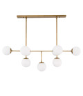 Lux Ljuskrona Mässing/Glas 130cm