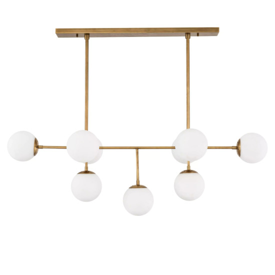 Lux Takkrona Mässing/Glas 130 cm