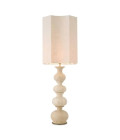 Mabel Bordslampa Travertin/Linne Mix Skärm 116,5cm