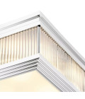 Marly Flush Ceiling Light Nickel/Glass 40.5cm