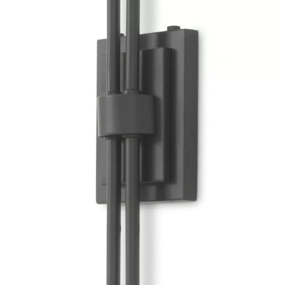 Mitch Vägglampa Svart/Mässing 150 cm