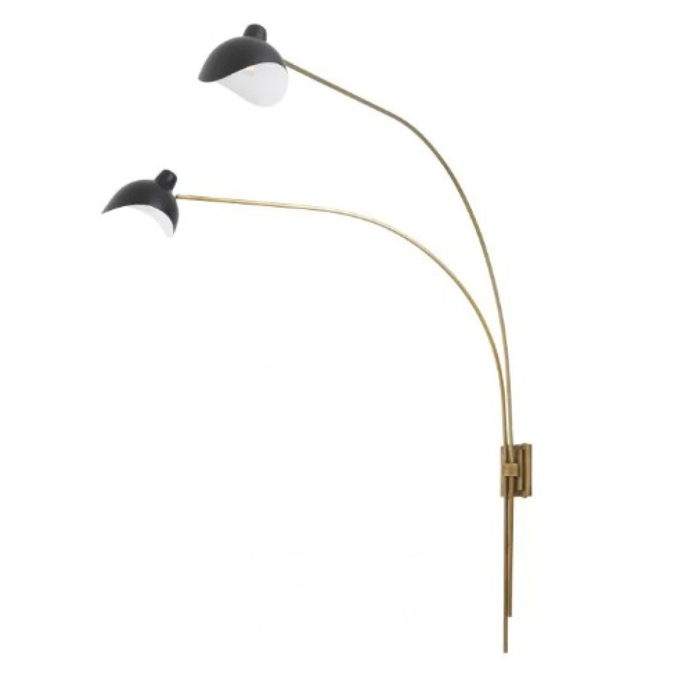 Mitch Wall Lamp Brass/Black 150cm