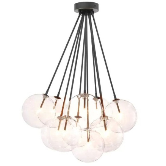 Molecule Ceiling Light Bronze/Glass 66cm