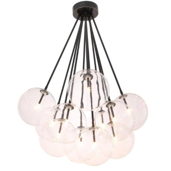 Molecule Ceiling Light Bronze/Glass 66cm
